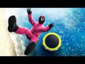 GTA 5 SQUID GAME Guard â€¢ Water Trampoline Jumps and Fails (No godmode)