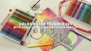 Watercolour Pencils Tutorial Colour Line Technique For Chameleon