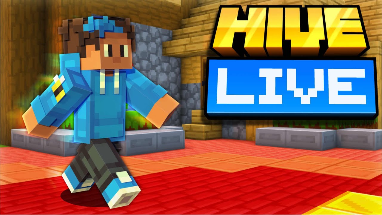 LIVE 🔴 Playing Hive MCPE with VIEWERS 🔴 JOIN ( GOAL is 700 subs) - YouTube