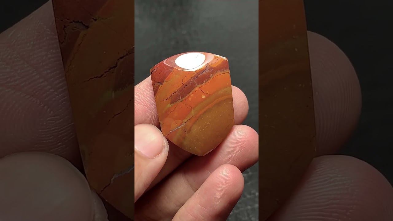 Unique Jasper Cabochon 30x22x6mm High Quality 34 ct