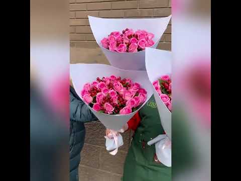 Доставка Цветов в Краснодаре. Букет "Розовые бусы"