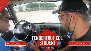 Live Training || Our CDL Rookie Learned to Drive Truck || Trucks and Trailers || Ace Kings CDL