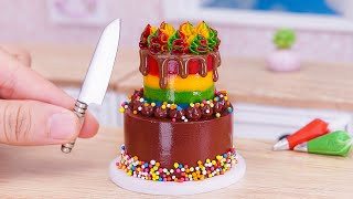 Miniature Rainbow Chocolate Cake 🌈 1000+ Best of Miniature Cake Recipe Ideas | Mini Bakery