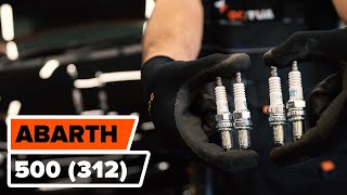 How to replace Engine spark plug on ABARTH 500C / 595C (312_) - video tutorial