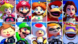 Mario Kart 8 Deluxe - All Characters Winning Animations (DLC Included)