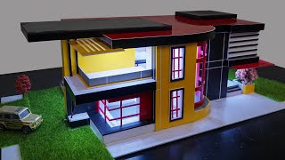 Amazing! Build stunning home model -  Construction crafts in 2 weeks - DIY easily