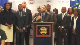 Michael D Smith address the Compton My Brother's Keeper Summit