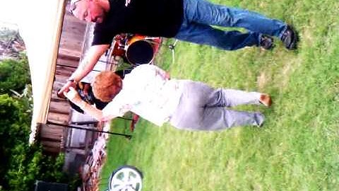 Salsa dancing at biker party