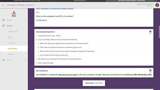 RenWeb Lesson Plan Day view