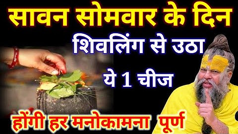 सावन  सोमवार के दिन शिवलिंग से उठा लाना ये 1 चीज होंगी हर मनोकामना पूरी #premanandjimaharaj