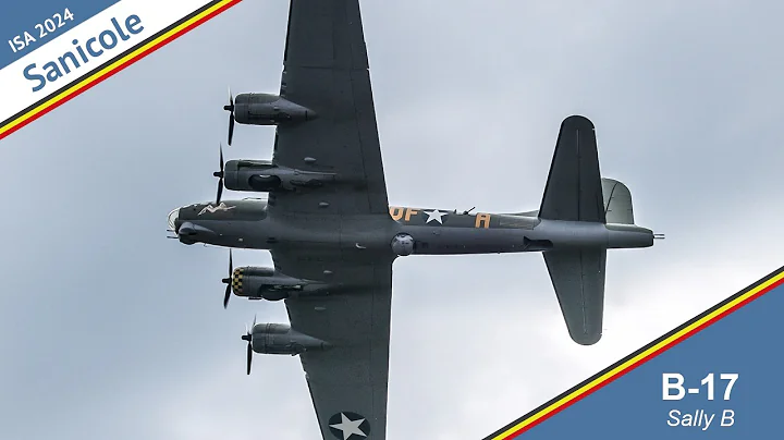 B-17 Bomber Sally B Flying Fortress - SANICOLE 2024