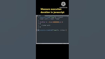 Measure Execution Time with console.time #javascript #shorts