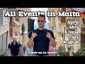 All events happening in malta this summer season 2024
