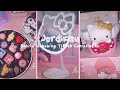 Jordirisu  pink sanrio finds unboxing tiktok compilation  kawaii sanrio hello kitty asmr 