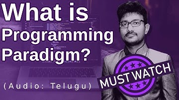 What is a programming paradigm? in Telugu | Programming Paradigm
