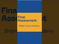 Final Assessment of English | Final Exam Preparation 2026 #brightfuture  #exampreparation