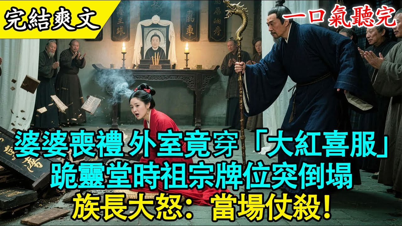 【完結古言】 婆婆頭七，外室穿紅衣闖靈堂？我反手一招“祖宗顯靈”，全族跪求我掌家！🔥#古言 #打臉 #有聲書 #爽文 #大女主