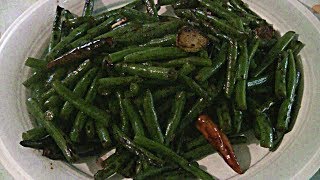 Spicy Green Beans With Chili (Cantonese Stir Fry With Wok Hei) (Simple Chinese Cooking) Resimi