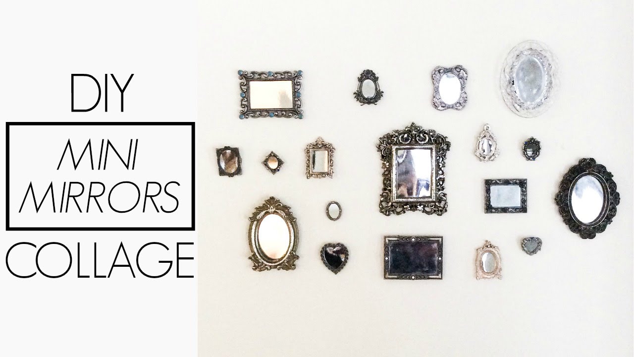 DIY Mini Mirrors Gallery Wall 