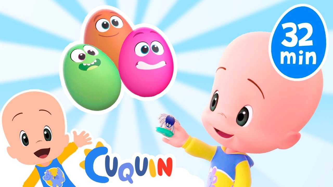 Huevos sorpresa de Cuquín: Aprende insectos y mucho más | Caricaturas y dibujos animados para bebés