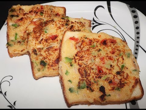Instant suji toast recipe | crispy bread suji toast | bread rawa toast