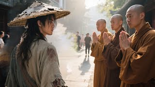 Kung Fu Movie! Qiao Feng's Kung Fu is unmatched; even 3 Shaolin monks together are no match for him!