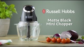 Russell Hobbs Desire Matte Black Mini Chopper - YouTube