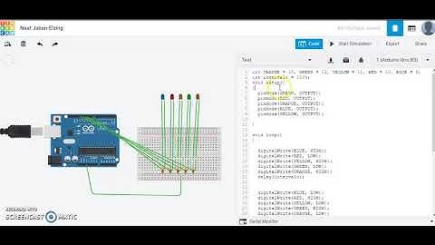 Simulador Arduíno - Luzes de Natal