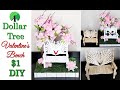 Dollar Tree Valentine's 💕 Bench 💲1 DIY