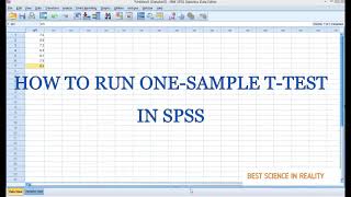 How to run One sample T TEST in SPSS  by Ssekajja Samuel