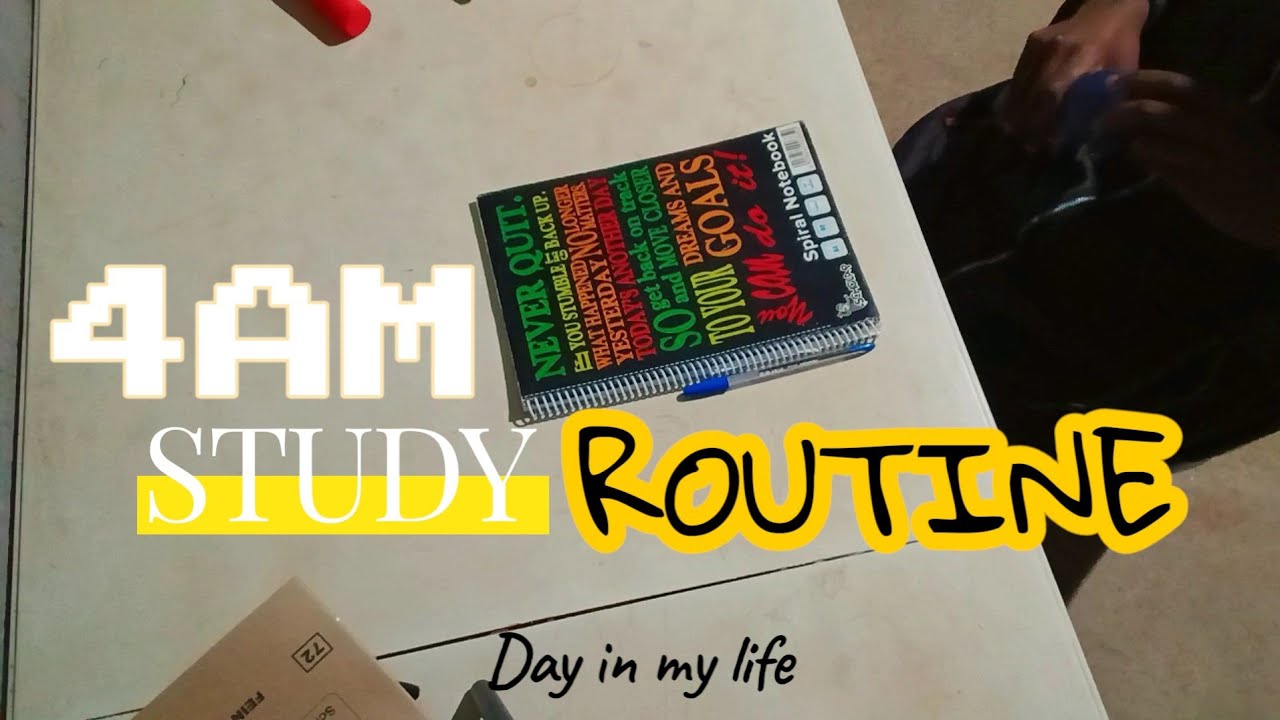 4AM Study Routine, A Real Day In my Life.| anime,studying ,Productive ...