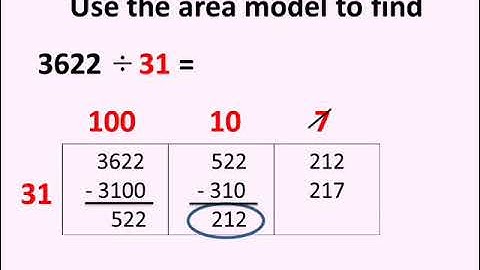 Primary 5 maths first term unit 4 lesson 2 using the area model to divide