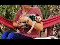 Most Cutest Baby Koko! Mom Holding Little Baby Koko Gently Groom For Koko Sleeping