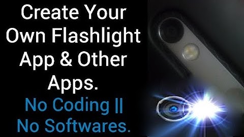 How to make android flashlight app using mit app inventor | no coding | android tutorial | beginner