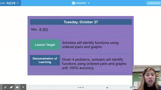 8.5G Identifying Functions from Points & Graphs
