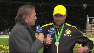 DFB POKALFINALE 2015 Jürgen Klopp letztes Interview für Borussia Dortmund