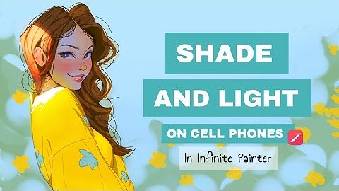 How to render your design in infinite painter|How to add light to your drawing in infinite painter