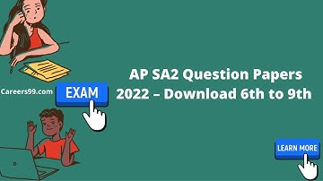 AP SA2 Question Papers 2022 – Download 6th to 9th Class Summative Assessment Model papers