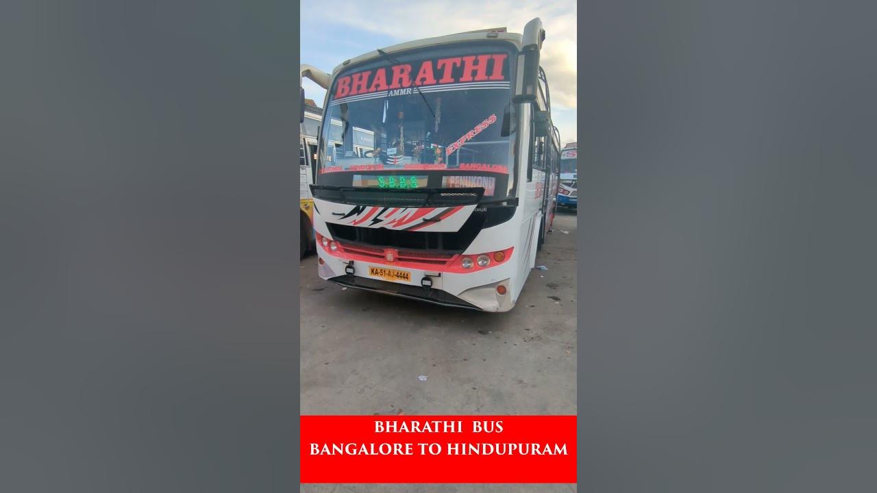 Bangalore to Hindupur Bharathi Bus YouTube