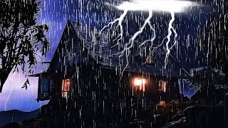⚡⛈️Overcoming insomnia, Wind \& Rainsounds that make you fall asleep, Concentrating \& Studying, ASMR