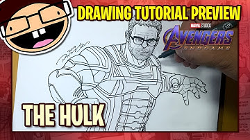 [PREVIEW] How to Draw THE HULK (Avengers: Endgame) | Tutorial Time Lapse