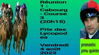 pronostic pmu quinte 2 base du jour R1C3 Vendredi 4 août 2023 pronosticpmuquinte