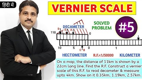 HOW TO DRAW VERNIER SCALE (PROBLEM 5) | UNIT : ENGINEERING SCALE @TIKLESACADEMYOFMATHS