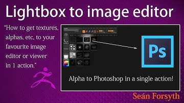 From Lightbox to image editor in one action - handy tip!
