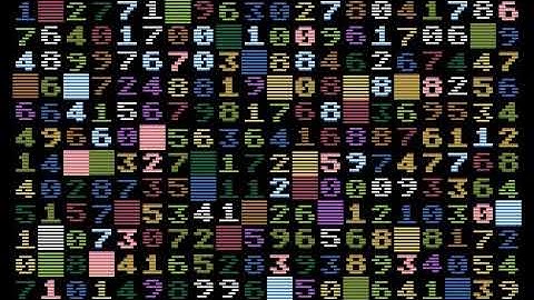 Custom GRAPHICS 2 mode in Atari 8bit with text in 12 colors per line without flickering.