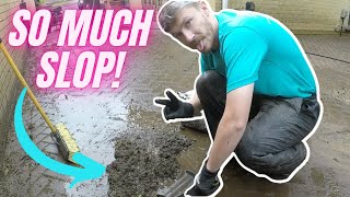 OUTRAGEOUSLY FILTHY Paving With TONS OF SLOP Transformed In 20 Minutes! - Pressure Washing