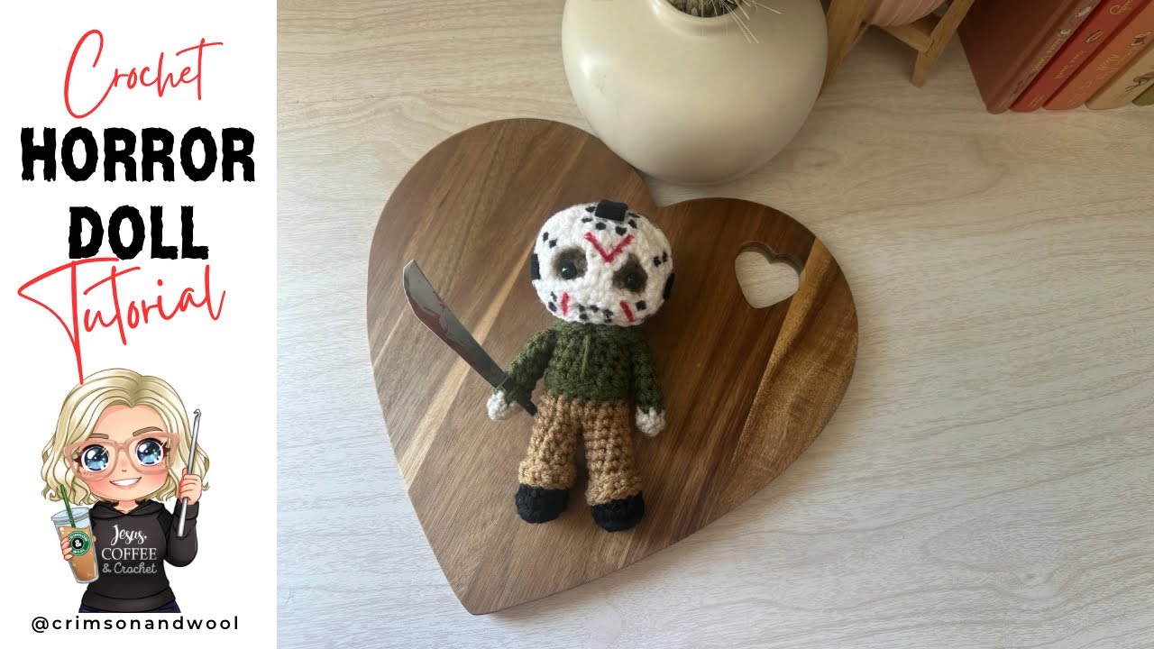 Crochet Doll Cute Horror Amigurumi Doll (Pattern Support)