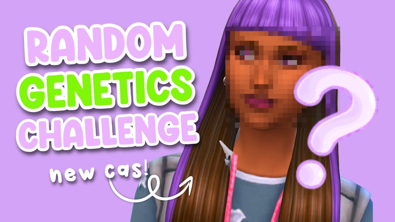 random genetics challenge using NO CC! | Sims 4 CAS Challenge - YouTube