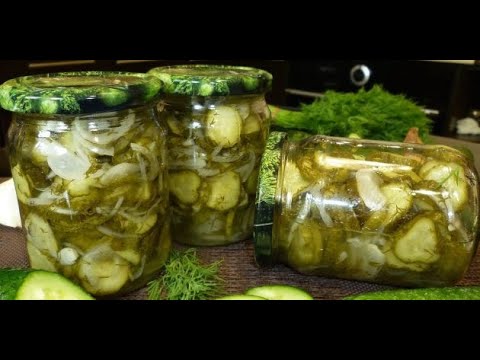 Салат из огурцов на зиму "нежинский" самый вкусный и проверенный рецепт. По книге из СССР.