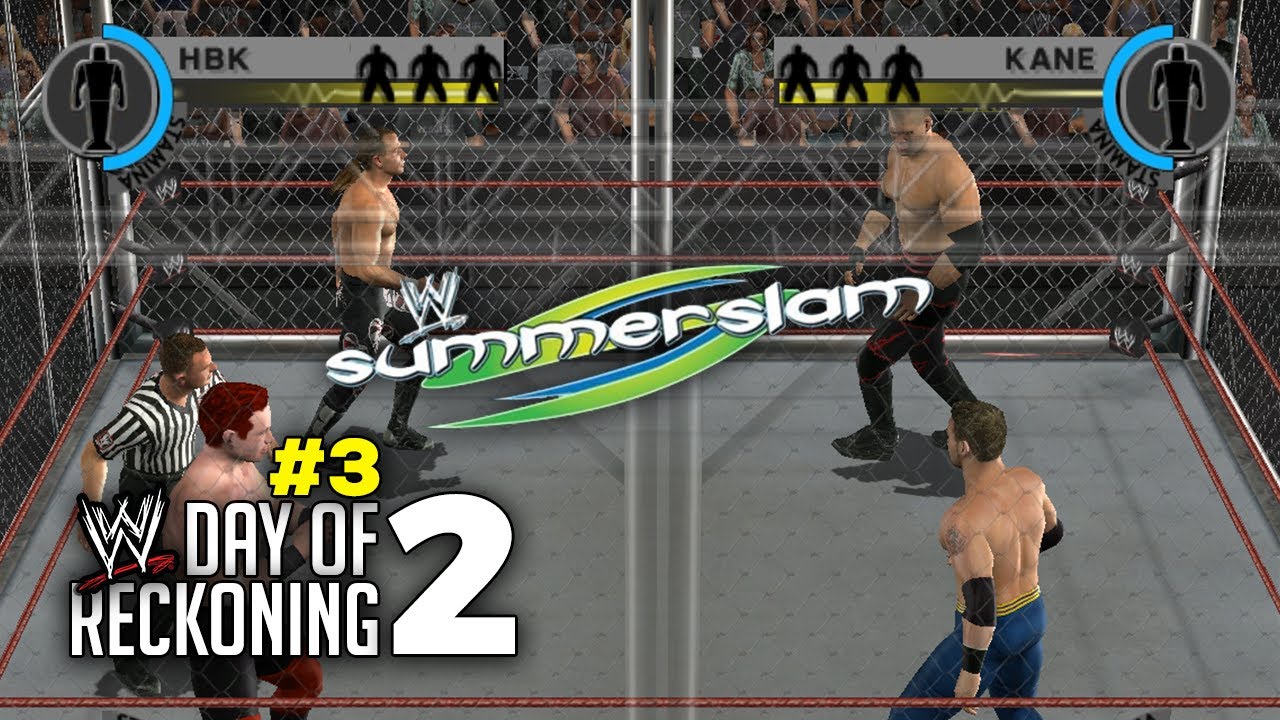 WWE Day of Reckoning 2 Story Mode Ep 3 | SUMMERSLAM STEEL CAGE MATCH